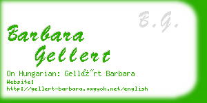 barbara gellert business card